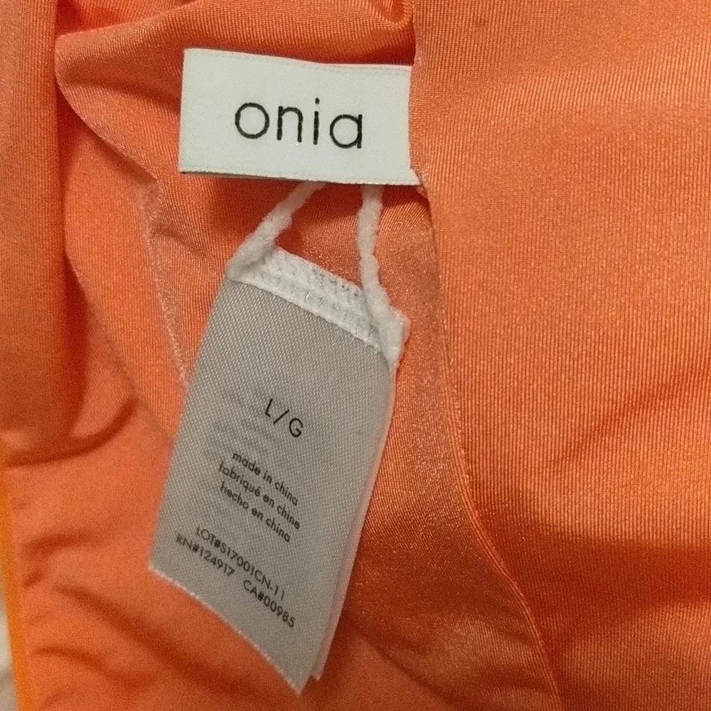 Onia Kelly Tricot One Piece in Orange, Large